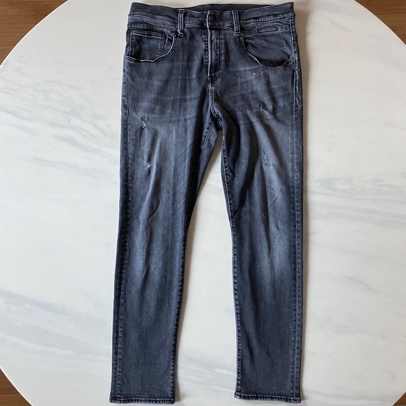 R13 Distressed Boy Jeans Orion Black 36 x 28 - Picture 1 of 7